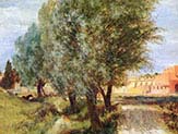 Construction Site with Willows